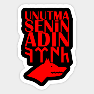 Senin Adın Türk Sticker